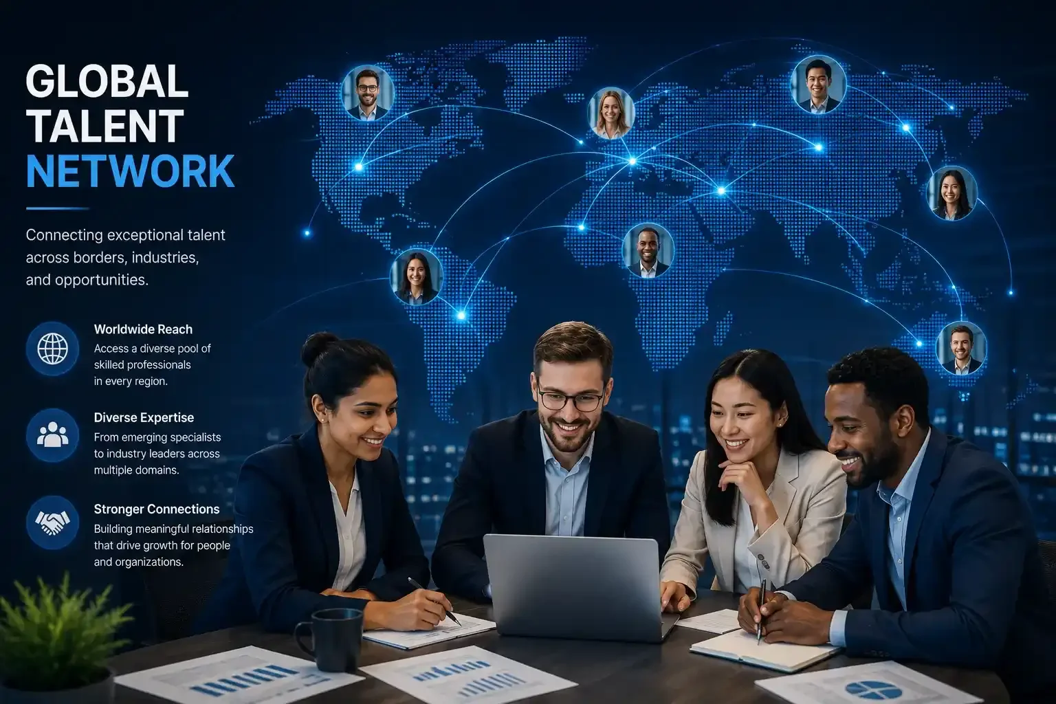 Global talent network connected through HireProo